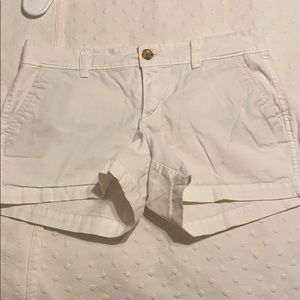 White Khaki Shorts